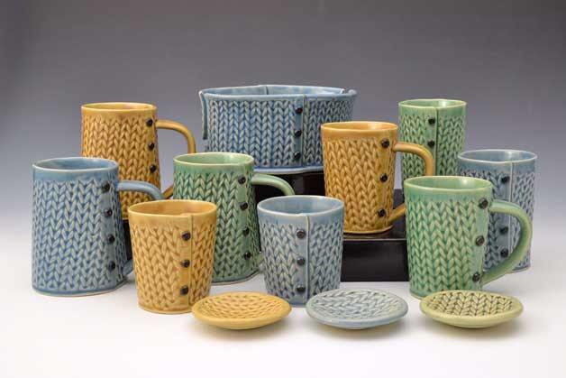 Charan Sachar’s new knitted clay pieces