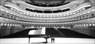 One of the most famed places in American music — the Perelman Stage at Carnegie Hall.