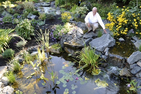 Jeff Goller’s company designed this flagship eco-pond water feature at the Bainbridge home of Wally Johnson and Barbara Barton. The company is a certified water designer.
