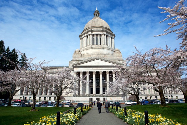 The Washington State Capitol Building in Olympia.
