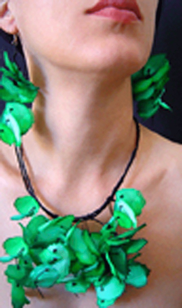 Sous Bois necklace and earrings by Begona Rentero