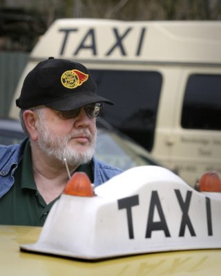 CJ Riley is an islander who has worked at Bainbridge Island Taxi for six years.
