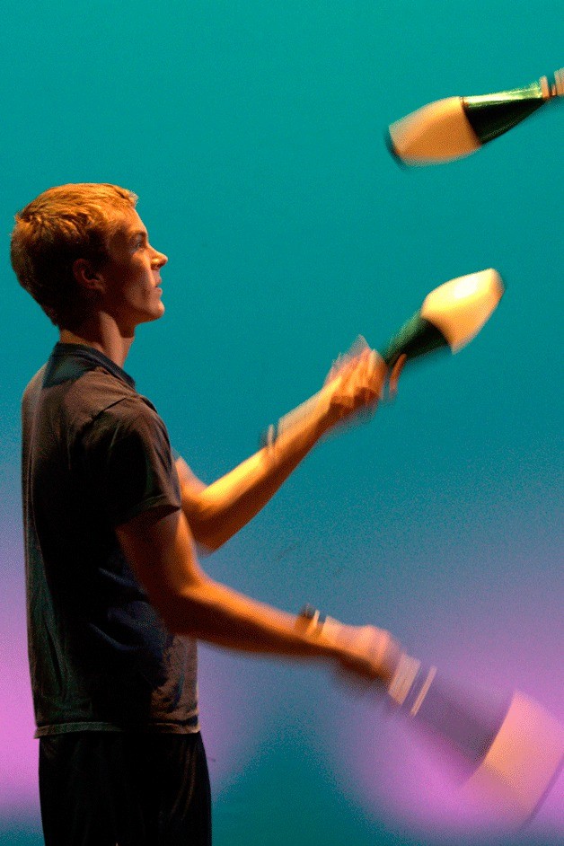 Bainbridge Performing Arts hosts a free juggling session on the first Sunday of every month.