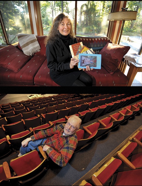 Kathleen Alcalà and Frank Buxton are the recipients of Bainbridge Island Art and Humanities Council's 2010 Island Treasure Award.