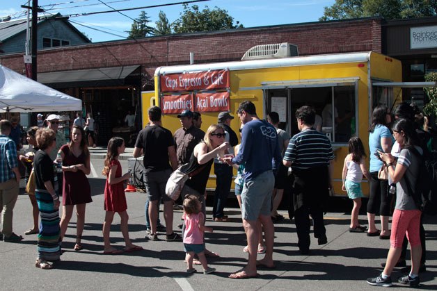 The final block party of the summer will take over Winslow Way from noon to 7 p.m. Sunday