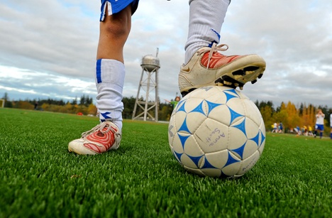 Bainbridge Island Youth Soccer Club teams often practice on the turf fields at Battle Point Park. The fields are available year-round to the public.