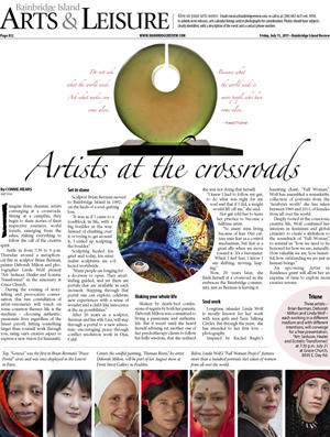 This week's Arts section focuses on three local artists who weave their vision for humanity into their art.