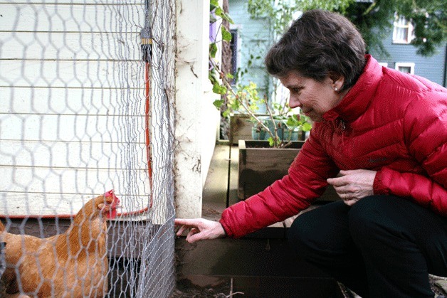 Jo Ann Trick meets with one of the stars of the show of the annual Tour de Coop. Tickets for the tour are now on sale.