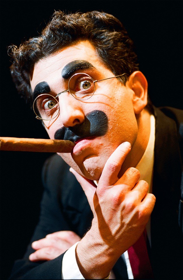 Frank Ferrante brings his acclaimed portrayal of legendary comedian Groucho Marx to Bainbridge Performing Arts for a one-time-only performance at 1:30 p.m. Saturday