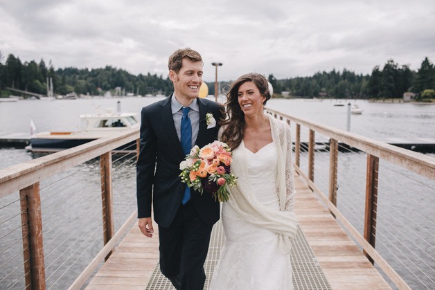 Kyle Lobisser and Kristen Sblendorio exchanged vows at a summer wedding in Seattle.