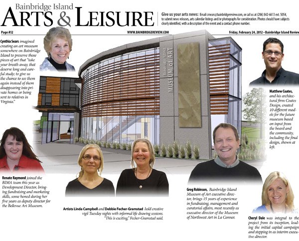 A sampling of the myriad of people involved in bringing the Bainbridge Island Museum of Art a reality.