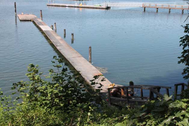 The dock at Hidden Cove Park is slated to be replaced next year