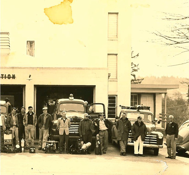 The Bainbridge Island Police Station during the 1920s when it served as Winslow’s fire house.