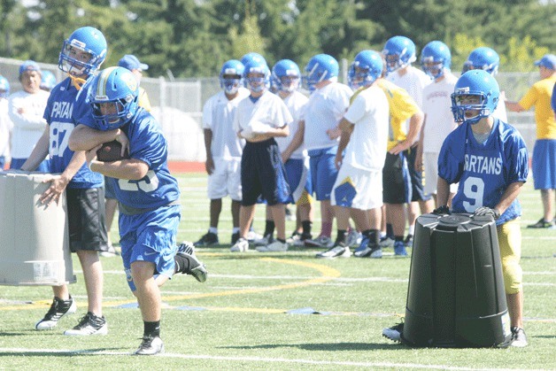 The Bainbridge Spartans returned to the field this week for their first football practice of the new season.
