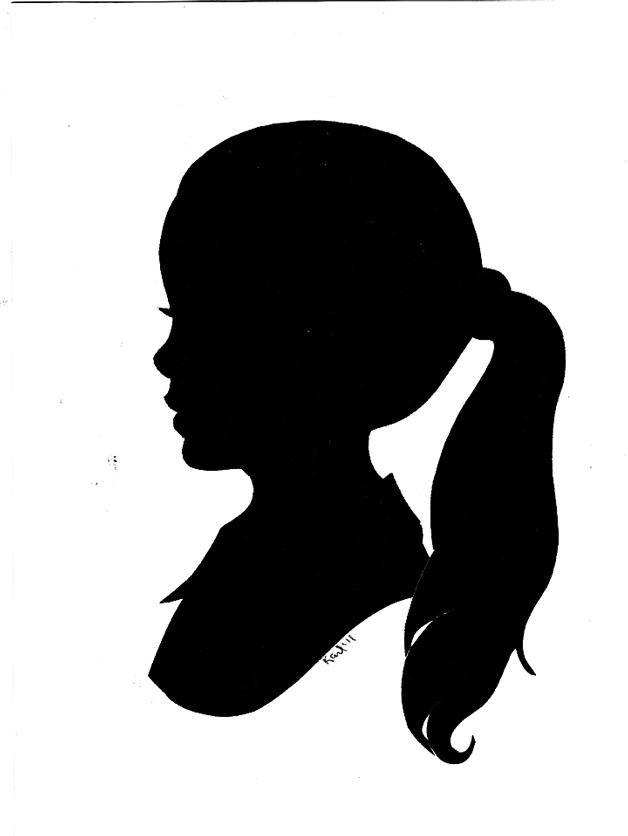 A silhouette by artist Karl Johnson.