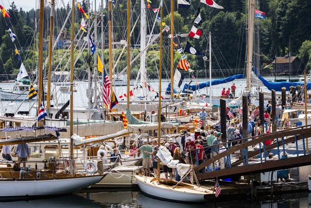 Thousands came to look and chat about wooden boats this June at the Bainbridge Island Wooden Boat Festival.