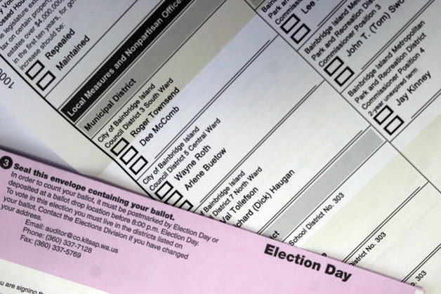 Exit polls of Bainbridge voters show I-522 is top draw at ballot box