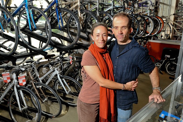 Paul Johnson and his wife Jamie Amador took over Classic Cycle earlier this month from former owner Jeff Groman. The couple plans to keep the store the way it is and preserve its historical influence.