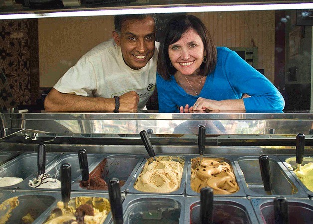 Husband and wife team Fareed and Jennifer Al-Abboud are bringing  artisan gelato to downtown Winslow in their new shop Gelarto. Gelarto will celebrate its grand opening at 11 a.m. Saturday