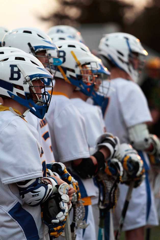 The Bainbridge High varsity boys lacrosse team earned a 13-3 win over the visitors from Bishop Blanchet Friday
