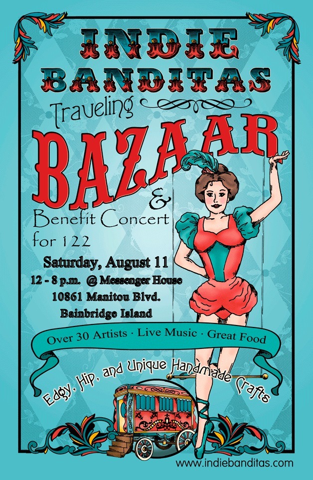 The Indie Banditas Bazaar will be held from noon to 8 p.m. Saturday