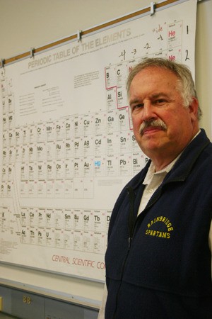 Jim Dow spent 22 years as a chemistry teacher at Bainbridge High School. He is retiring this year after a 40-year career in education.