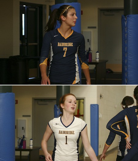 Sarah Dacquisto (top) and Emma Burgess earned spots on the All-Kitsap News Group and All-Metro teams.