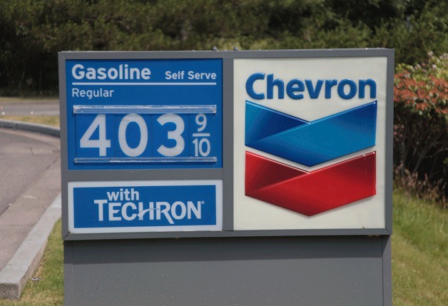 The cost of regular unleaded gasoline has once again gone past $4 per gallon on Bainbridge Island.