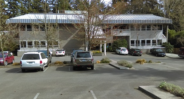A commercial building on Ericksen Avenue is one of the potential new locations for the Bainbridge Island Police Department's new facility.