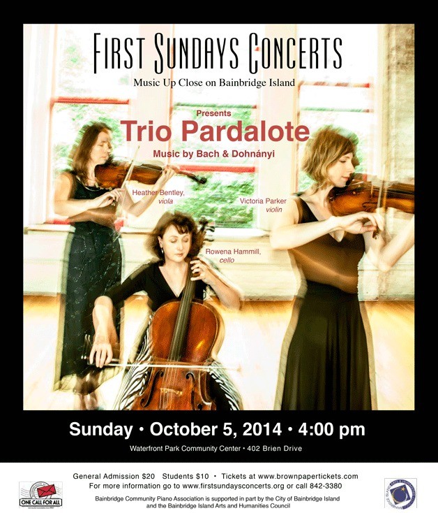 Trio Pardalote performs at First Sundays