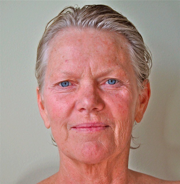 Kathryn Leslie was the first model for Woman Unadorned. She then helped her husband John Wood organize the other models.