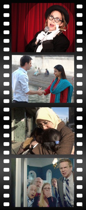 Courtesy Photos In film strip from top: “Rhondavision” features Bainbridge resident Johhny Garcia. “Outsourced” was directed and co-wrote by former Bainbridge resident John Jeffcoat