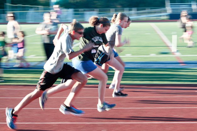 The final Kiwanis All-Comers Track Meet of the summer was held at Bainbridge High School on Monday