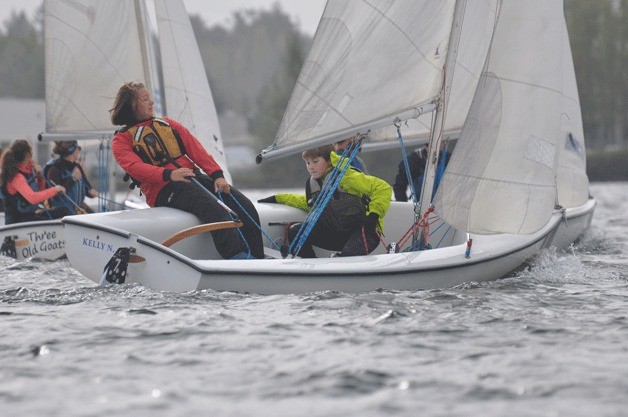 Sailors from Bainbridge Island cracked the top 10 a total of 31 times during the recent Cascadia Cup.
