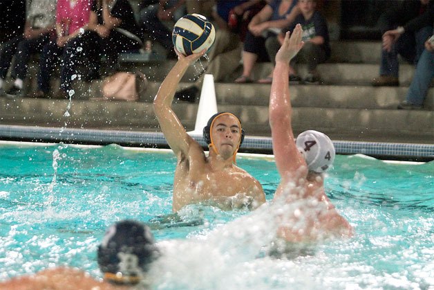 The Bainbridge High School boys varsity water polo team cruised to an easy 21-1 win over the visitors from South Kitsap. But Head Coach Kristin Gellert was more impressed with a different stat: ball possession. The Bainbridge boys maintained control for 95 percent of the game