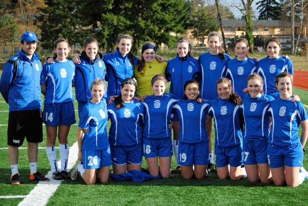 The 2012 Washington Youth Soccer U17 Girls State League Champions. In front are Sara Zuarri