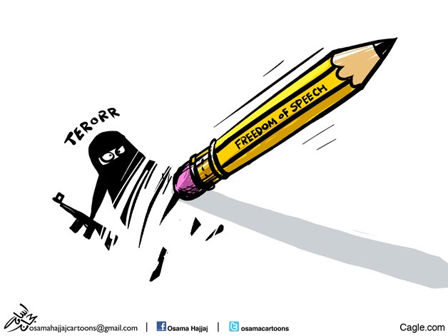 Today's cartoon is by Osama Hajjaj