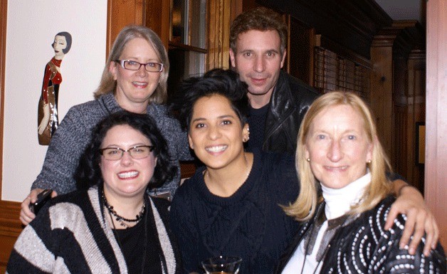 Vicci Martinez (center) posed for pictures after playing a fundraiser for PAWS of Bainbridge Island and North Kitsap. Front row (left to right)