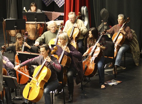 Members of the cello section of the Bainbridge Symphony Orchestra and young guests will perform a pre-concert concert from 2-2:30 p.m. Saturday and Sunday.