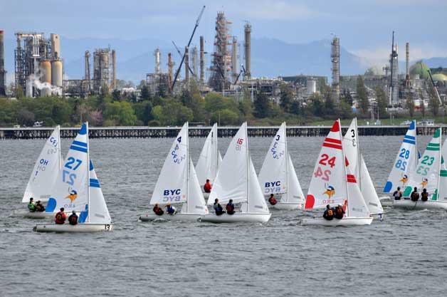 The Bainbridge Island High School varsity sailing team brought home first-place honors from the annual Islands Cup Regatta in Anacortes earlier this month.