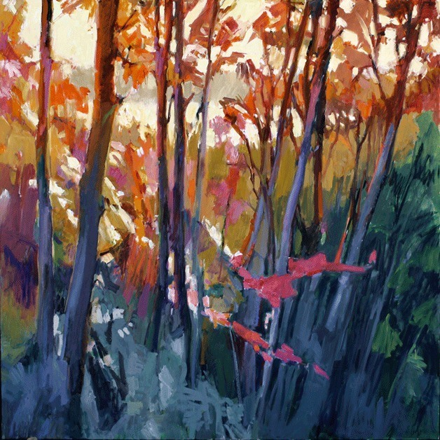 'Sunset Madronas' by Gretchen Hancock.