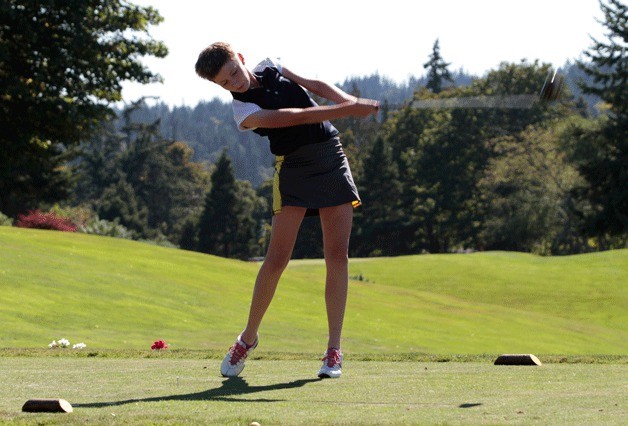 BHS girls golf team captain Claire Lunzer led the team with 27 points in their season debut match against Eastside Catholic Thursday. The Spartans won with a resounding final score of 95-73.