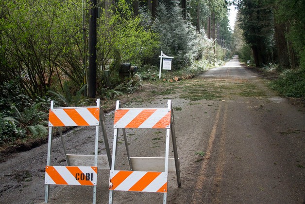 Roads were closed across Bainbridge through Tuesday due to fallen trees and power lines knocked down by Sunday's windstorm.