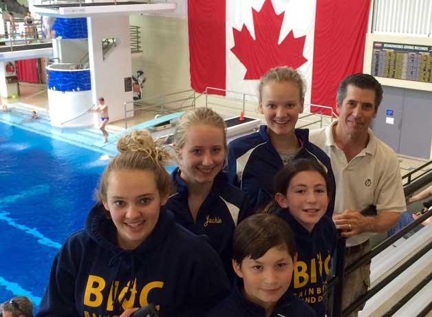 Members of the Bainbridge Island Dive Club competed in the 2015 BC Summer Provincials Diving Championships in Victoria