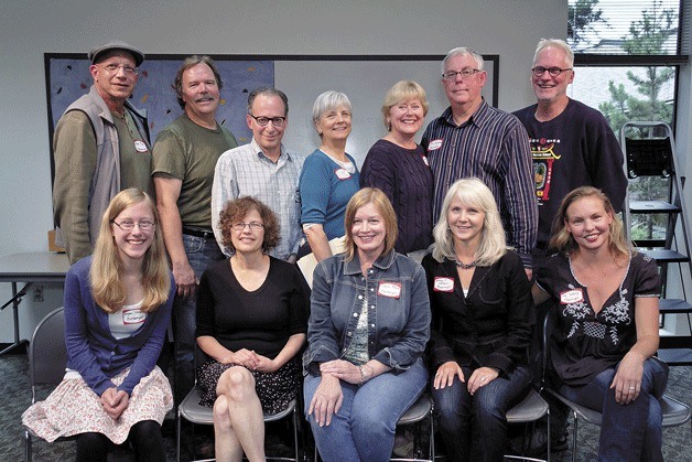 Authors of the selected plays for the Island Theatre Ten Minute Play Festival: (front L-R) Megan Gleeson