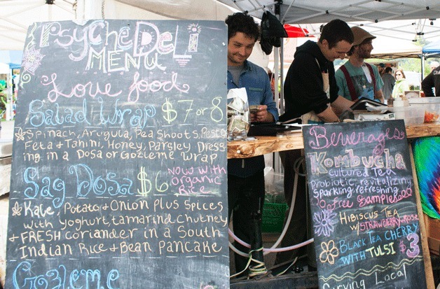 The Bainbridge Island Farmers Market offers not only fresh produce