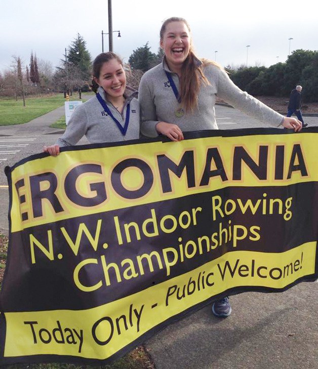 Rosie Brown and Samantha Dore each claimed the first-place spots in their respective categories at the recent Northwest Ergomania Indoor Rowing Championships in Seattle.
