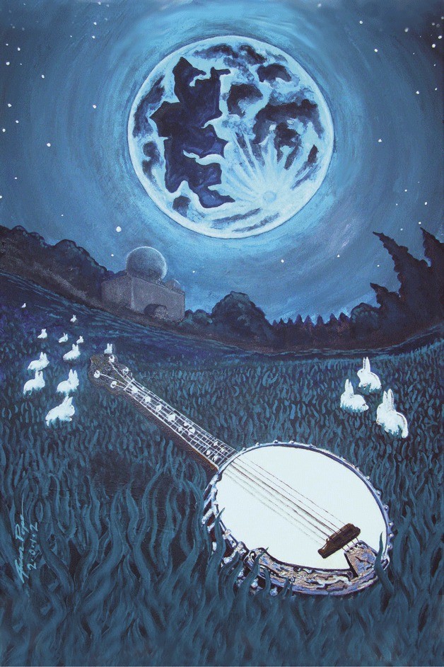 Local artist Jason Pope designed the art work for the Bluegrass Festival