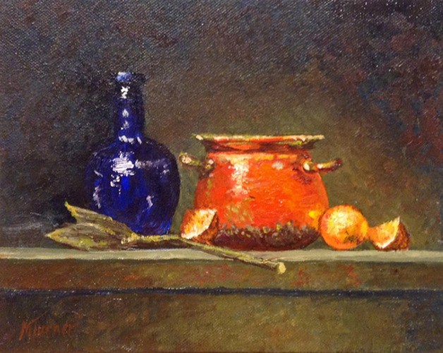“The Copper Pot” (oil on canvas) by Marilyn Turner.