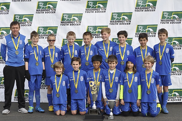 The Bainbridge Island Football Club (BIFC) boys U11 youth soccer team brought home a state title at the Washington Youth Soccer Founders Cup at Starfire Sports in Tukwila on Sunday